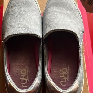 Ryka Denim Blue Slip-On Flats in size 11 medium.